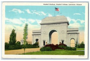 1951 Haskell Stadium Haskell College Exterior Lawrence Kansas Vintage Postcard