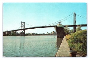 Anthony Wayne Bridge Toledo Ohio Postcard Skyline 
