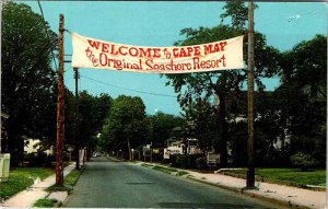 Postcard STREET SCENE Cape May New Jersey NJ AO3988