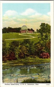 Postcard Perkins Observatory OWU & Golf Course Delaware Ohio OH KF6