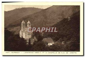 Old Postcard Murbach The Abbey and The Chapel of Lorette N D