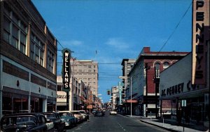 Alexandria Louisiana LA Classic Cars Street Scene Vintage Postcard