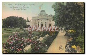 Old Postcard Paris Bois de Boulogne Bagatelle Chateau and the Rose Garden