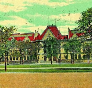 Emmons Blaine Hall University of  Chicago IL Illinois 1915 Vtg Postcard