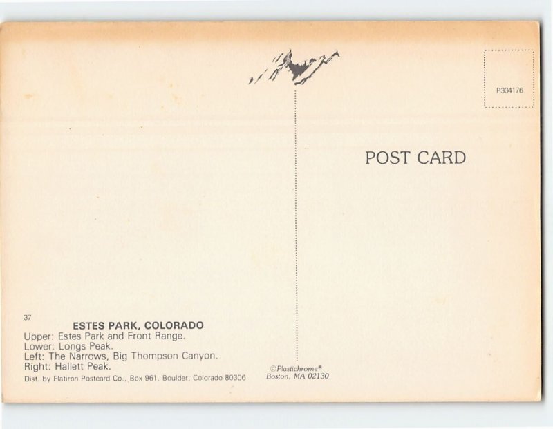 Postcard Greetings From Estes Park, Colorado