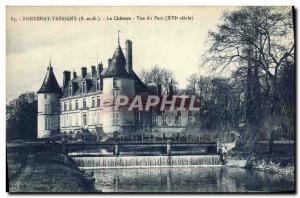 Old Postcard Fontenay Tresigny Chateau Du Parc View