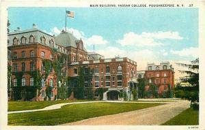 NY, Poughkeepsie, New York, Vassar College, Main Building, Ruben Quality A-56194