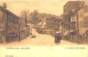 Dexter ME Main Street Horse & Wagon Store Fronts Raphael Tuck Postcard 