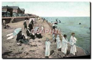 Old Postcard Luc Sur Mer Beach and Bath Children