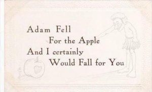 Fred Cavally Motto Series Adam Fell For The Apple