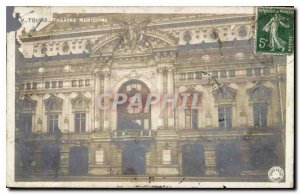 Postcard Old Tours Municipal Theater