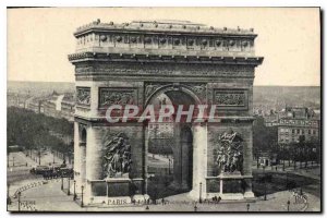 Postcard Old Triomohe Paris L'Arc de l'Etoile