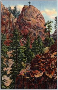 The Lonesome Pine South Cheyenne Cañon Colorado Springs Colorado CO Postcard