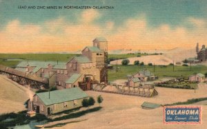 Vintage Postcard 1930's Lead And Zink Mines Sooner State Northeastern Oklahoma