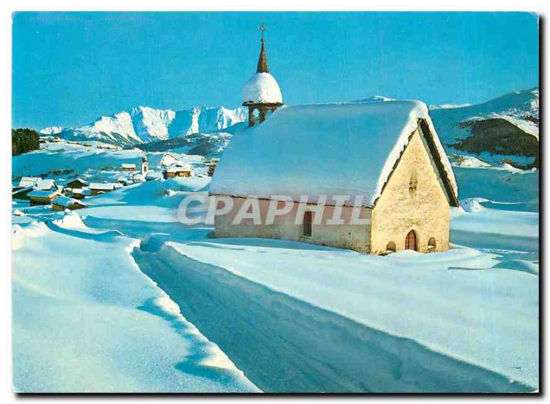 Postcard Modern Brigels Graubunden St Jakobskapelle