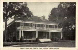 Sanford NC Golf & Country Club Postcard