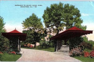 Postcard NATURE SCENE Rockford Illinois IL AJ2371