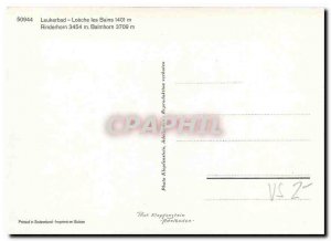Postcard Modern Leukerbad Loeche les Bains Rinderhorn Balmhorn