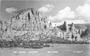 Arizona Oak Creek Canyon C-495 RPPC Photo 1940s Postcard 2-6744