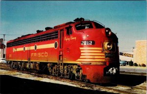 Postcard TRAIN SCENE Springfield Missouri MO AK8517