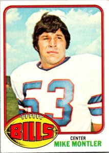 1976 Topps Football Card Mike Montler Buffalo Bills sk4257