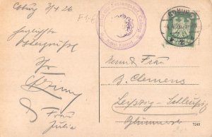 B227 Germany 1926 Coburg Citadel vintage postcard