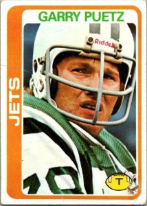 1978 Topps Football Card Gary Puetz New York Jets sk7307