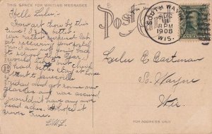 Postcard Railroad Chicago & Northwestern Bridge Rock River Janesville WI