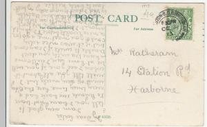 Cardigan; Clarach Village, Aberystwyth PPC 1913 PMK, To Mrs Ratherham, Harborne 