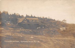 Monheagan Island Maine Tribler Cottage Real Photo Vintage Postcard AA25003