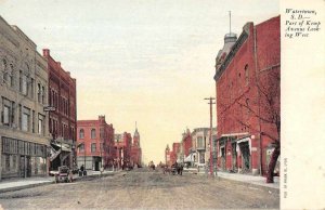 Watertown South Dakota Kemp Avenue Looking West Vintage Postcard AA8162