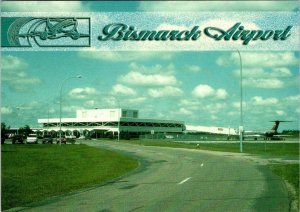Bismarck, ND North Dakota  BISMARCK MUNICIPAL AIRPORT  4X6 Aviation Postcard