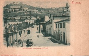 Vintage Postcard S. Domenico E Panorama Di Fiesole Italy
