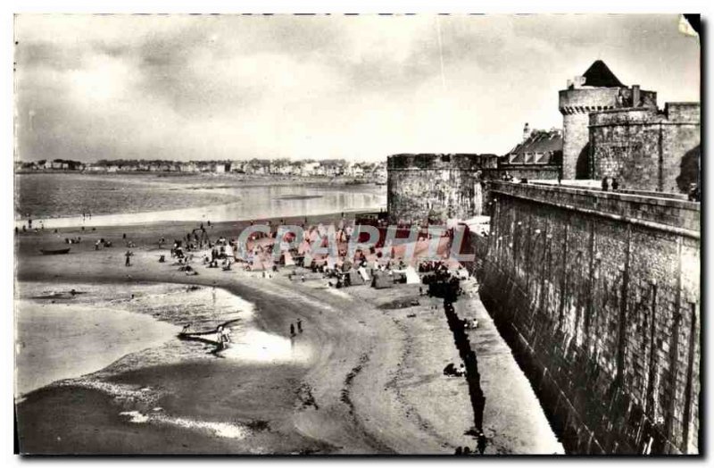 Modern Postcard Saint Malo La Grande Plage