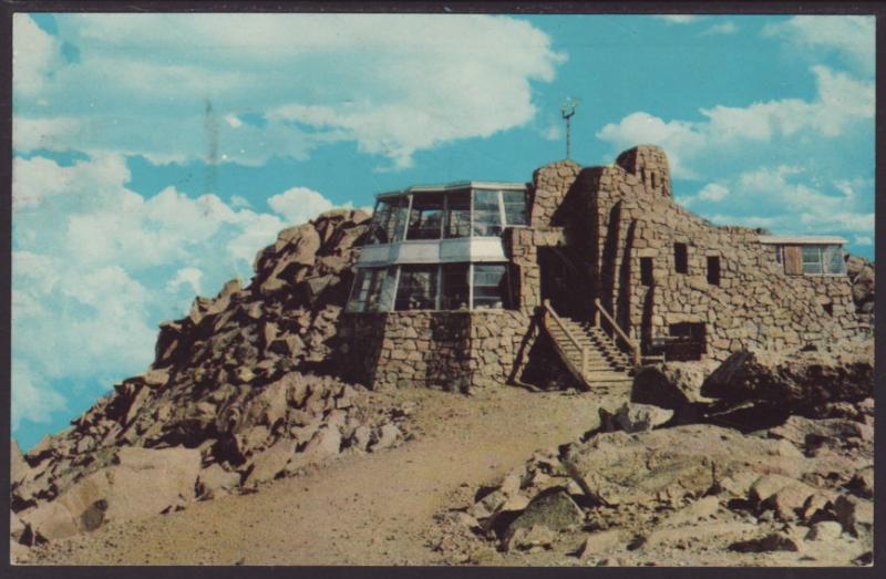 Summit of Mt Evans,CO Postcard BIN