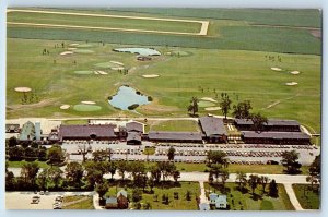 c1960 St. Charles Illinois IL Postcard Pheasant Run Lodge Golf Course Airport