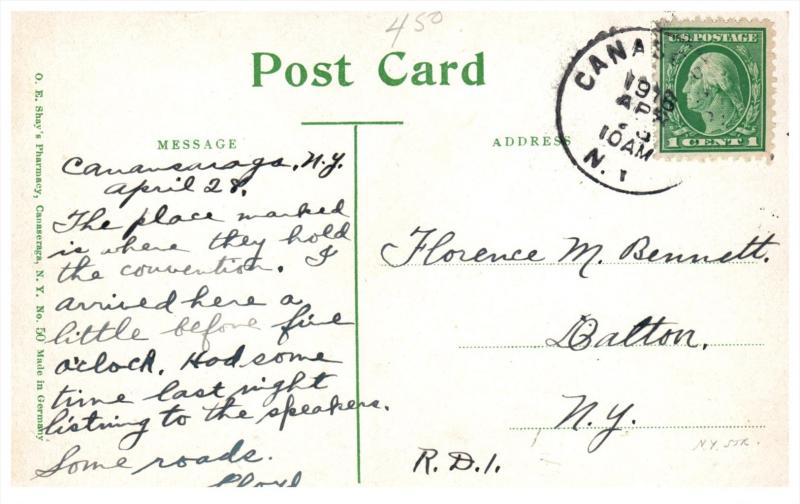 New York  Canaseraga  Church Street