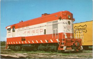 postcard - train - Frisco 280  Fairbanks-Morse Model H-10-44 at Tulsa, Oklahoma