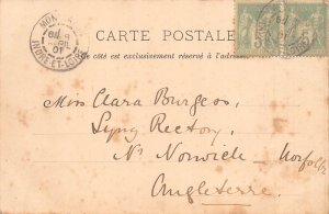 C044 France Montbazon 1907 Le Pont  vintage postcard