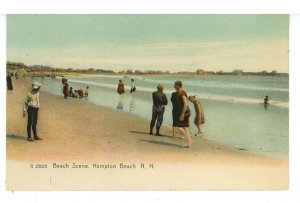 NH - Hampton Beach. Beach Scene  ca 1905    (tear)