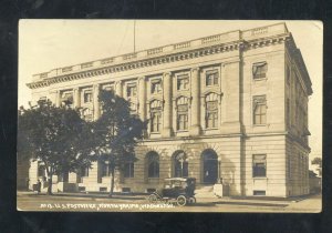 RPPC NORTH YAKIMA WASHINGTON U.S. POST OFFICE OLD CAR REAL PHOTO POSTCARD