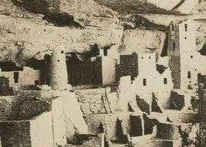 RPPC Cliff Palace Mesa Verde National Park Colorado CO photo postcard F814 