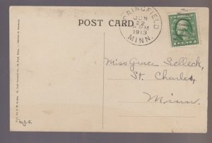 Springfield MINNESOTA 1913 FLOUR ROLLER MILL Milling Co. nr Sanborn Sleepy Eye