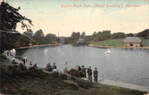 uk11957 sefton park lake model tachting liverpool  uk