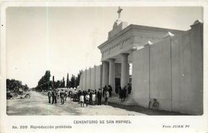 Cemetario De San Rafael, Argentina Juan Pi Real Photo Postcard