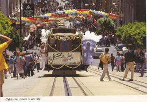 USA - Return of the Cable Car to San Francisco- unused