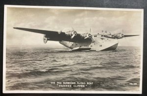 Mint Real Picture Postcard Pan American Flying Boat Yankee Clipper PAA