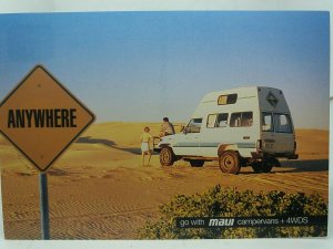 Maui Campervans + 4WDS Vintage Advertising Postcard Australia New Zealand