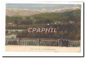 Pau Old Postcard Chaine des Pyrenees