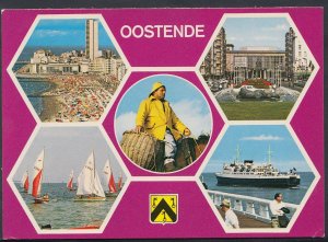 Belgium Postcard - Views of Oostende    RR633